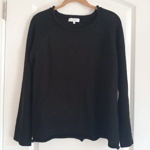 Anthropologie h.one Open Back Black Sweater S/P NWT Retails for $106